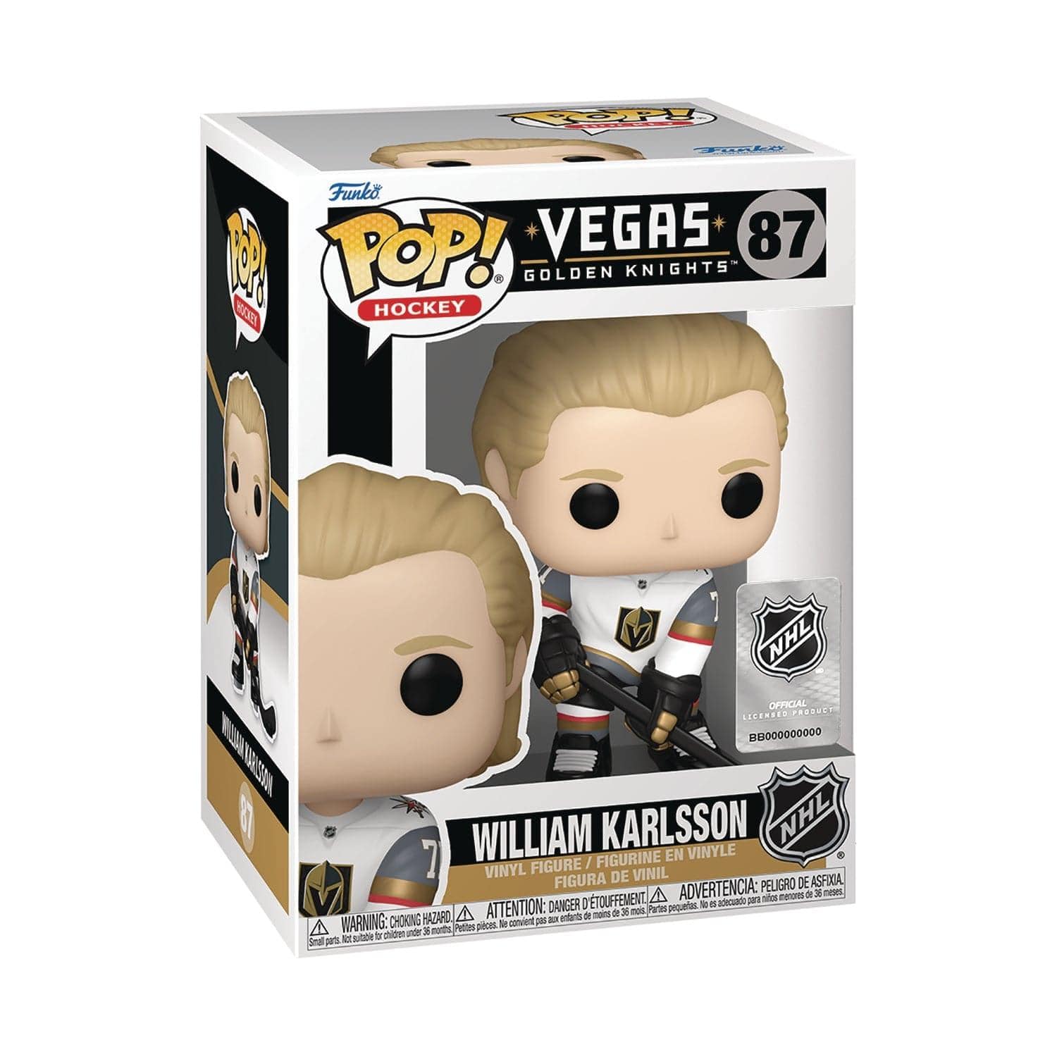 Funko Figures William Karlsson Vegas Golden Knights Funko NHL Pop 3.75" Figure - White