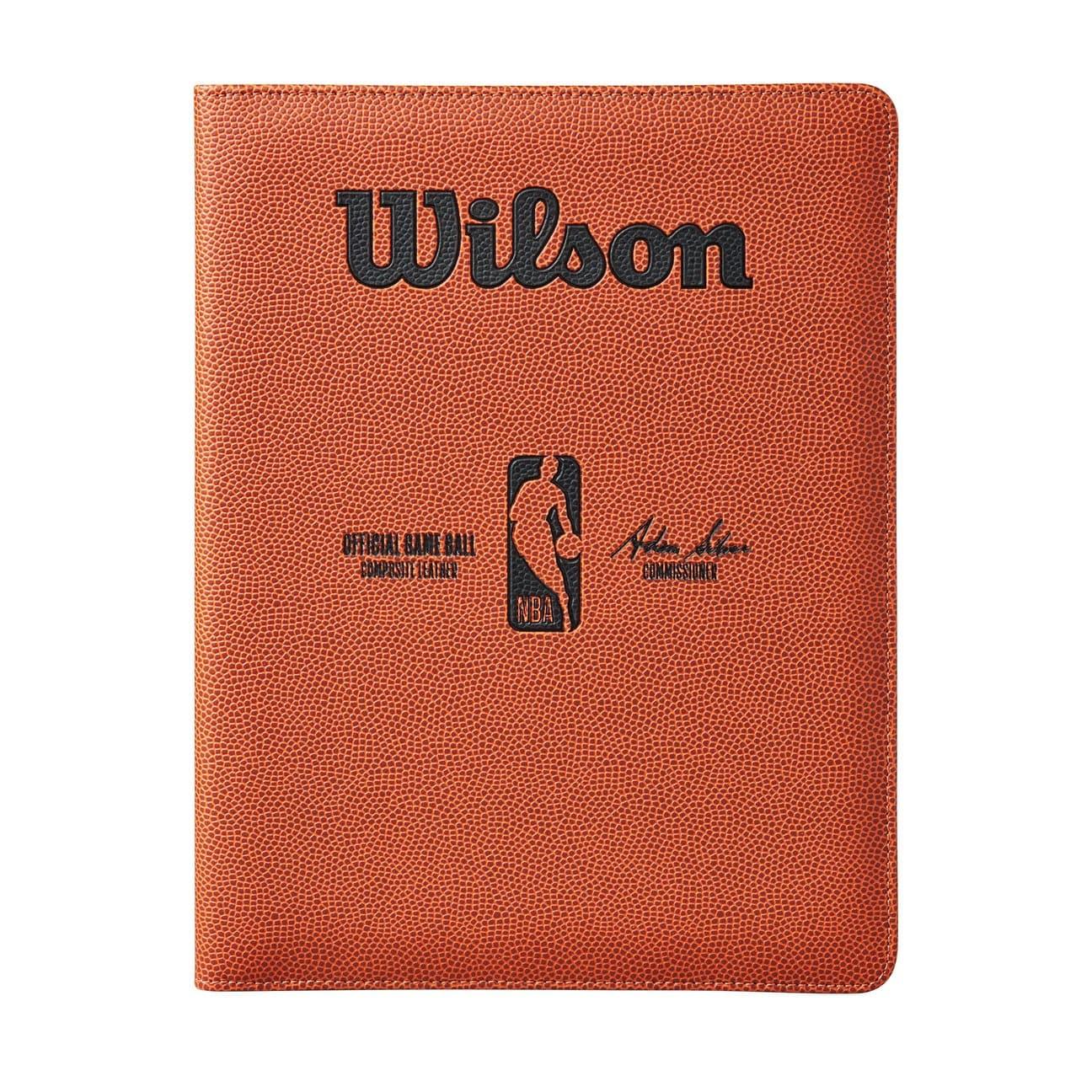 Wilson Sporting Goods Accessories Wilson NBA Logoman Padfolio 8.5” x 11” Notepad Holder - Orange