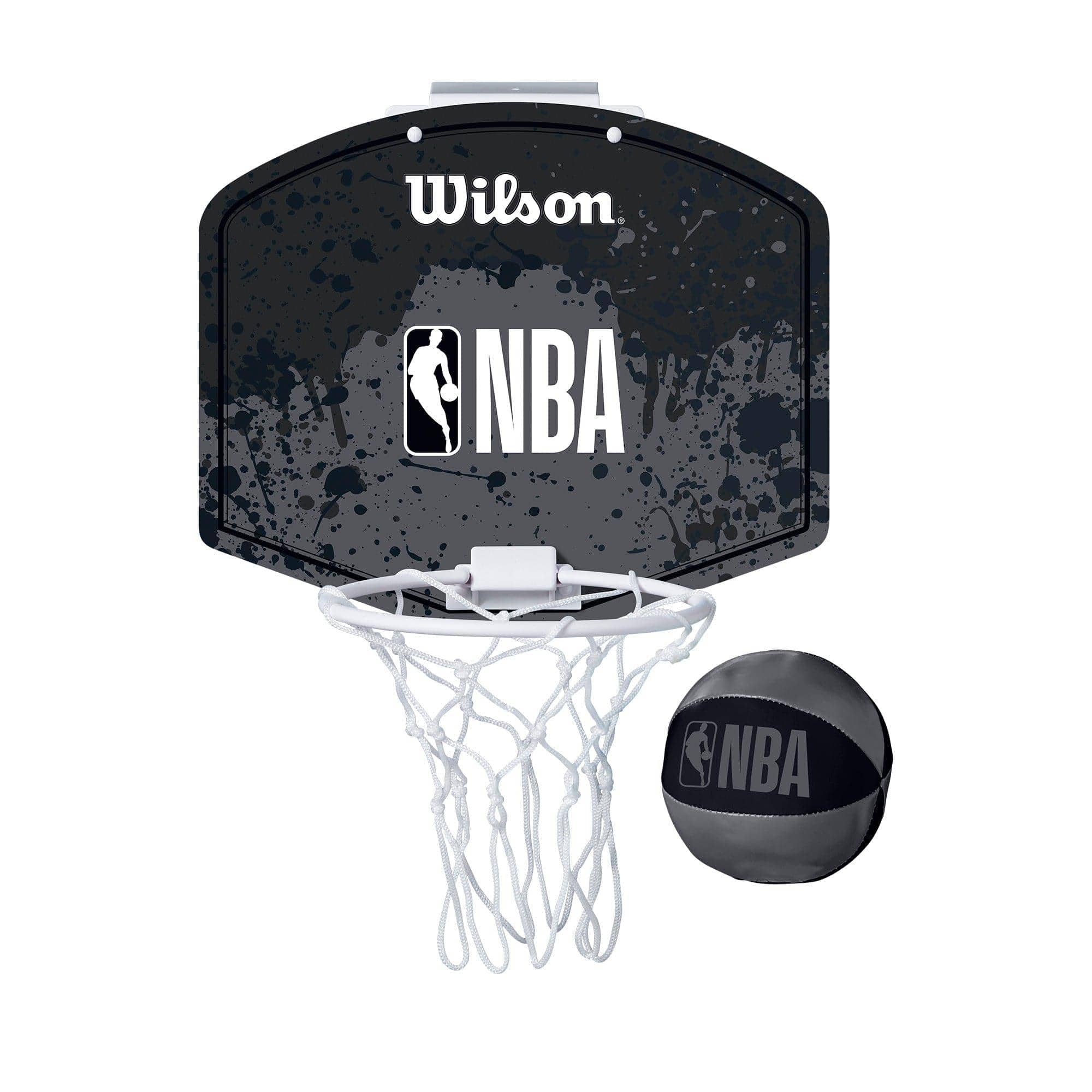 Wilson Sporting Goods Accessories Wilson NBA Logoman Splatter Mini Indoor Basketball Backboard - Black