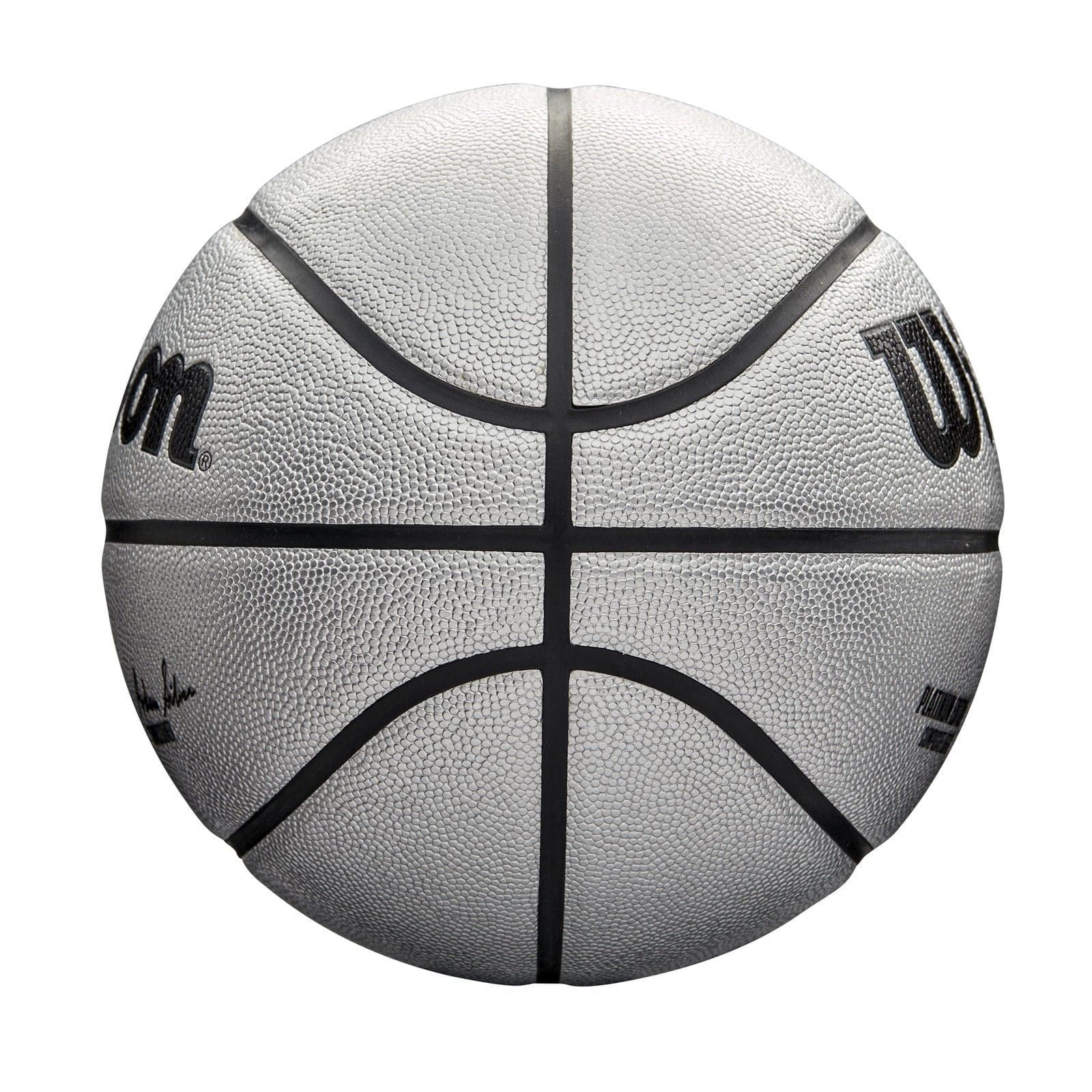 Wilson Sporting Goods Balls Wilson NBA Platinum Boxed Full Size Basketball Ball - Silver