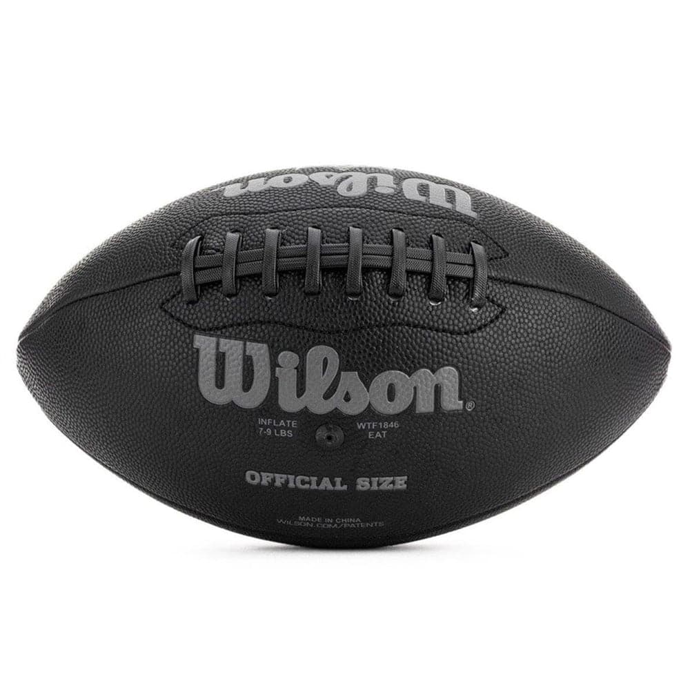 Wilson Sporting Goods Balls Wilson NFL Jet Black Full Size Composite Football Ball - Black