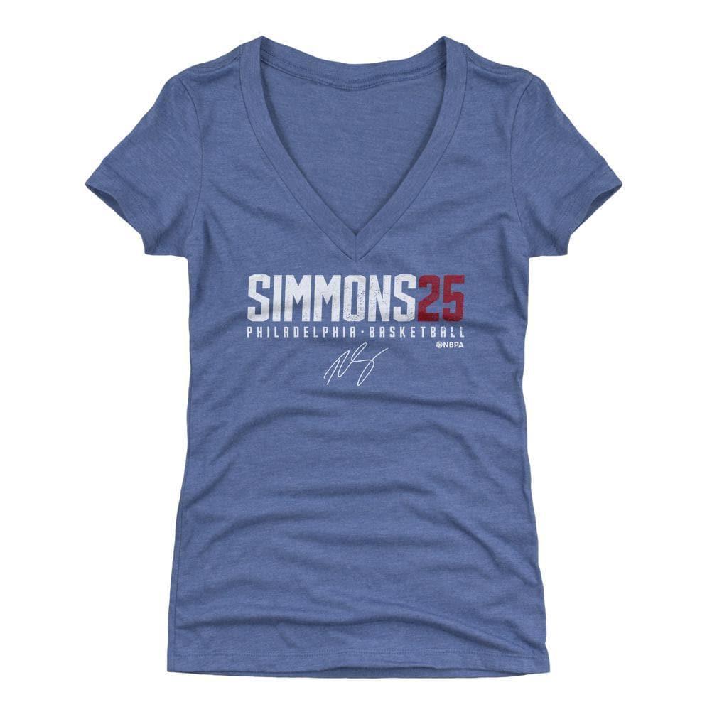 500 Level T-Shirts Womens Ben Simmons Philadelphia 76ers 500 Level NBA Name T-Shirt - Royal