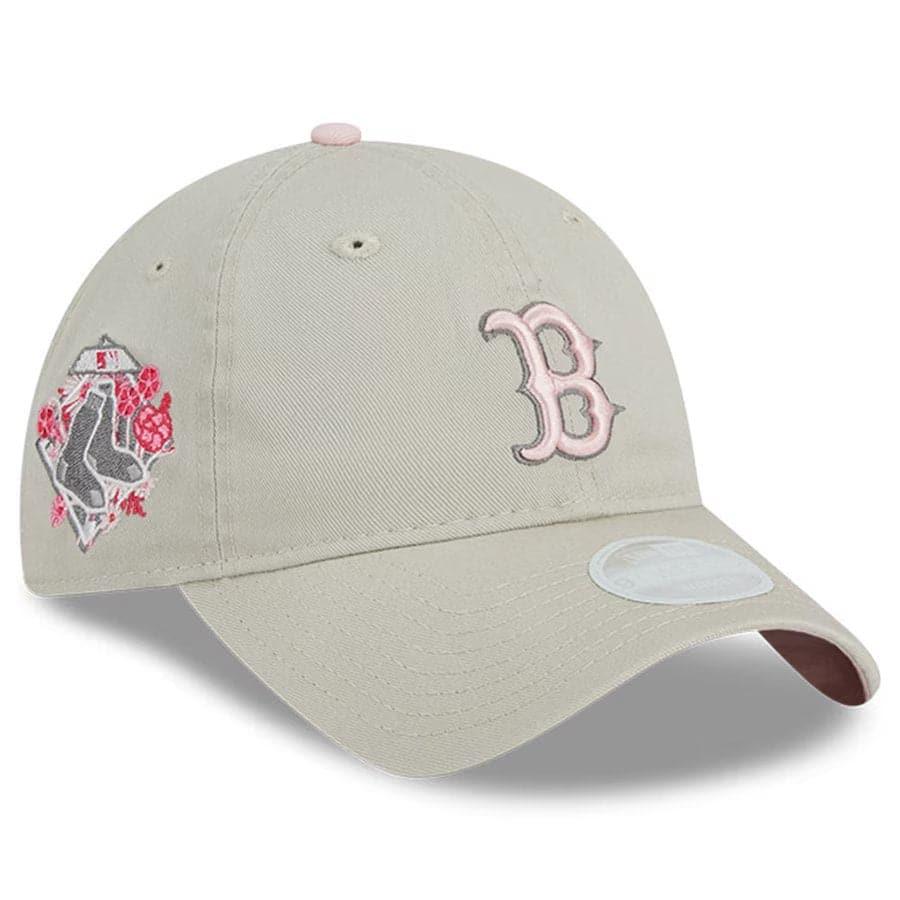New Era Caps Womens Womens Boston Red Sox New Era MLB 23 Mothers Day 9TWENTY Hat - Stone