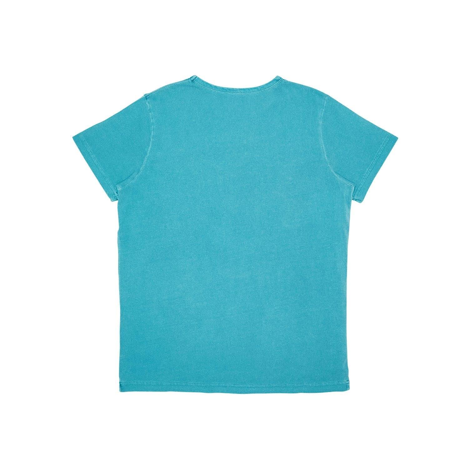 Mitchell And Ness T-Shirts Womens Charlotte Hornets Mitchell & Ness HWC NBA Vintage Logo T-Shirt - Faded Aqua