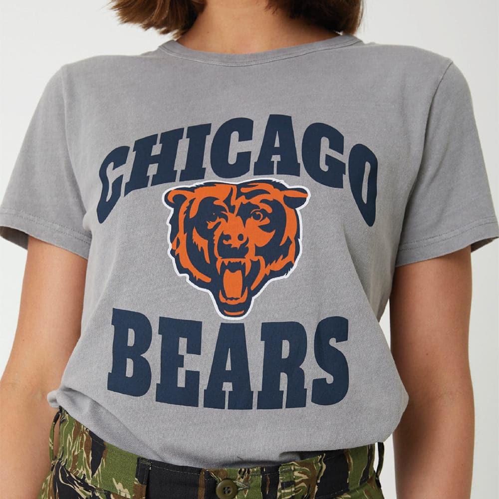 Majestic Athletic T-Shirts Womens Chicago Bears Majestic NFL Vintage Team T-Shirt - Smoke