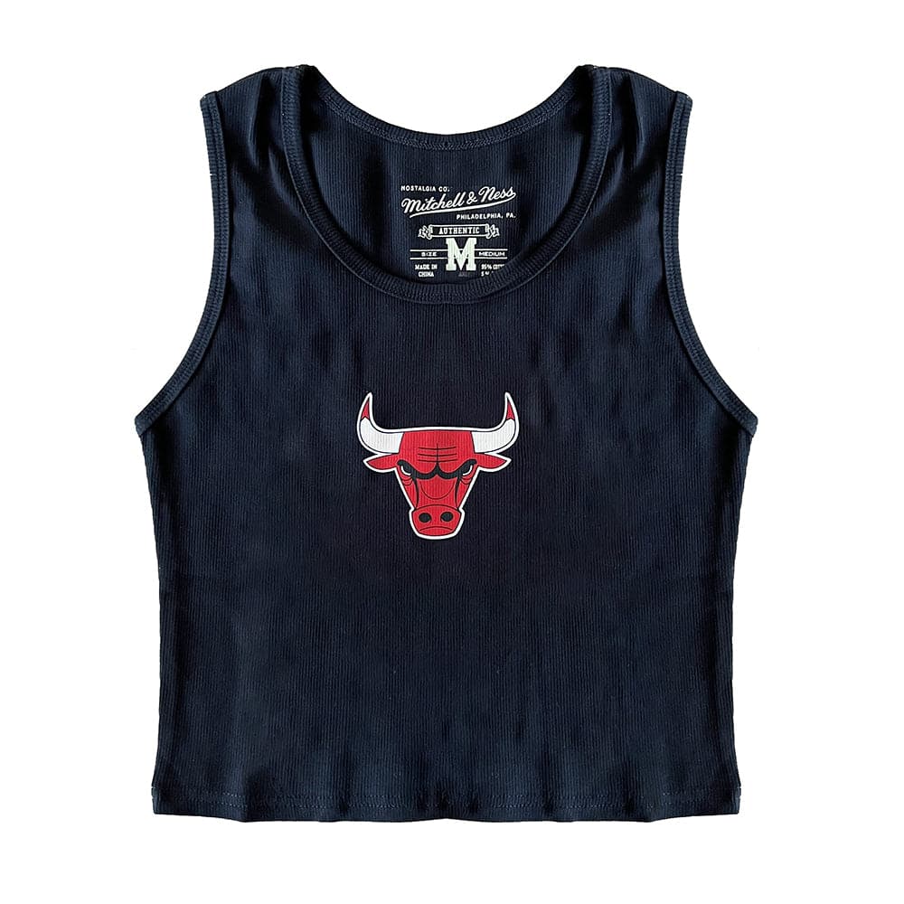 Mitchell And Ness T-Shirts Womens Chicago Bulls Mitchell & Ness NBA Classic Rib Vest - Black