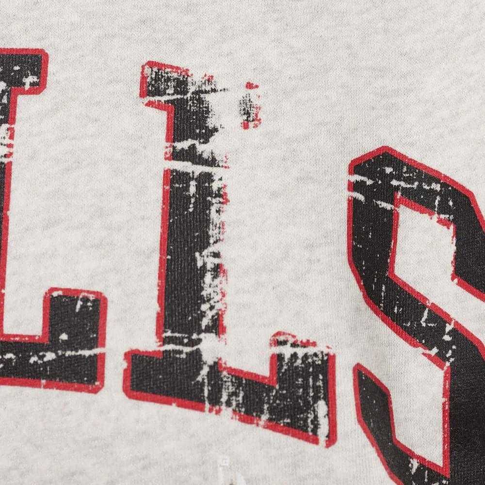 Mitchell And Ness Jumpers Womens Chicago Bulls Mitchell & Ness NBA HWC Locker Room Crew Jumper - White Marle