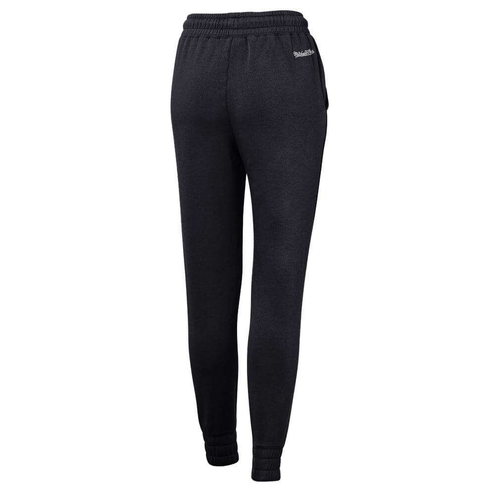 Mitchell And Ness Pants Womens Chicago Bulls Mitchell & Ness NBA Logo Vintage Track Pants - Black