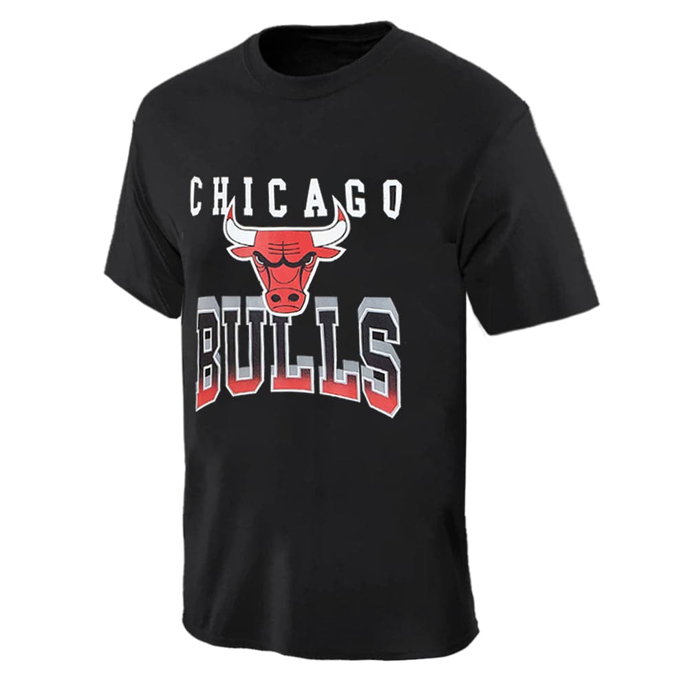 NBA Essentials T-Shirts Womens Chicago Bulls NBA Essentials Bridgeport Oversized T-Shirt - Black