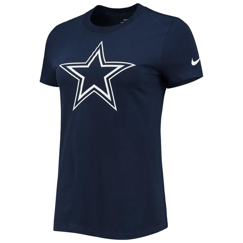 Nike T-Shirts Womens Dallas Cowboys Nike NFL Logo Essential T-Shirt - Navy