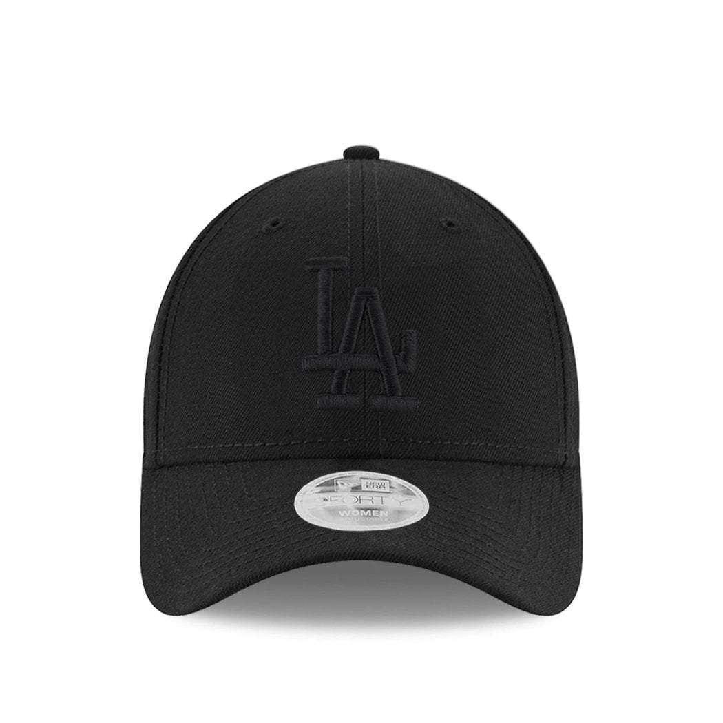 New Era Caps Womens Los Angeles Dodgers New Era MLB Black On Black 9FORTY Hat