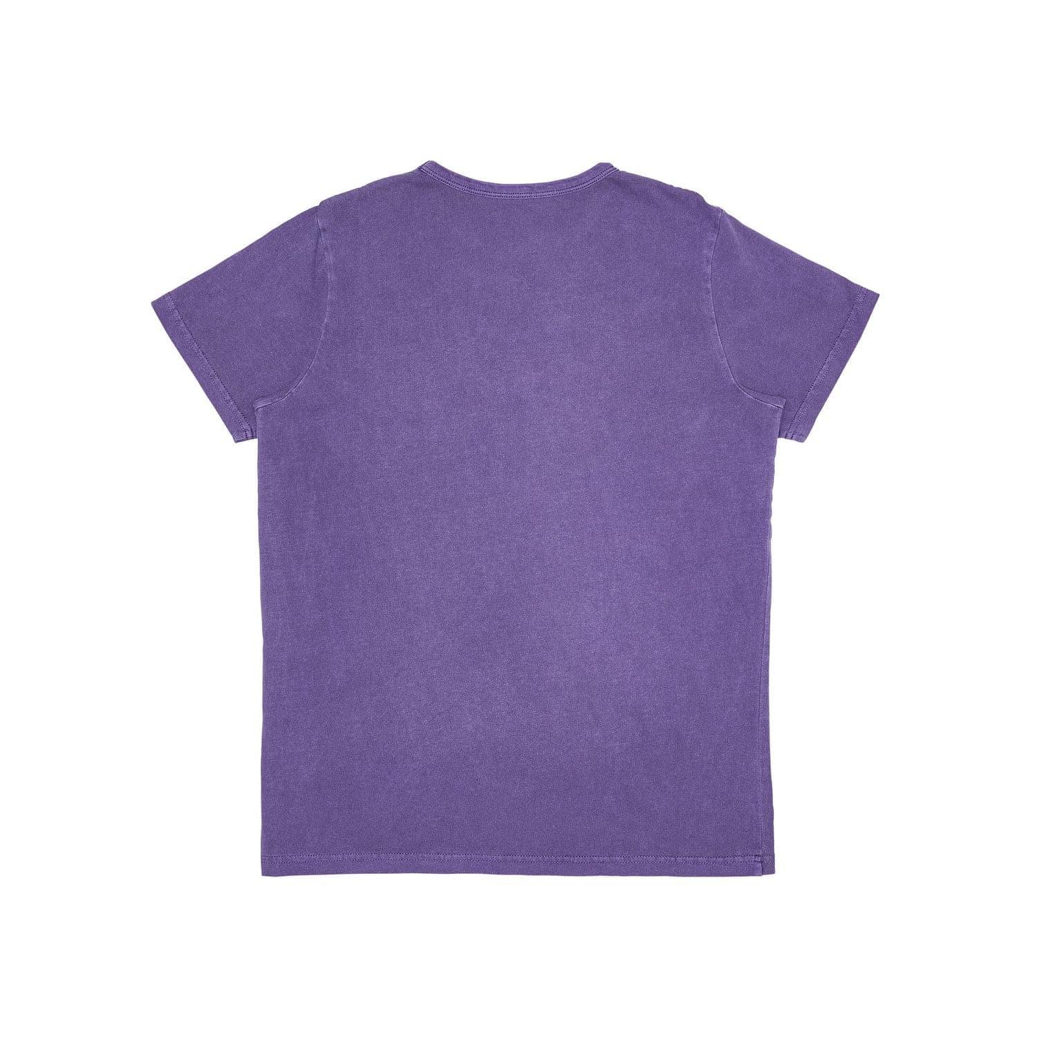 Mitchell And Ness T-Shirts Womens Los Angeles Lakers Mitchell & Ness NBA HWC Vintage Logo T-Shirt - Faded Purple