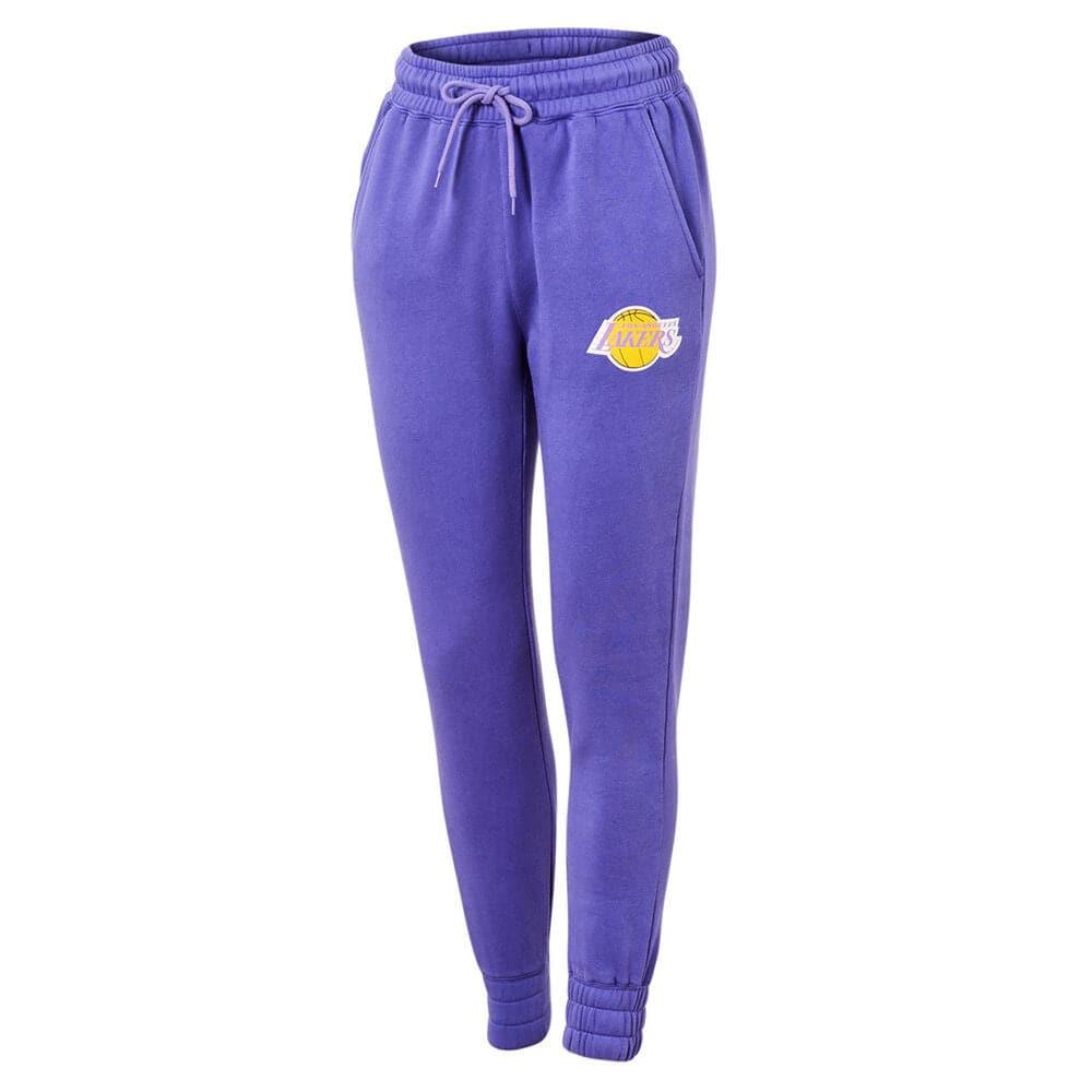 Mitchell And Ness Pants Womens Los Angeles Lakers Mitchell & Ness NBA Logo Vintage Track Pants - Purple