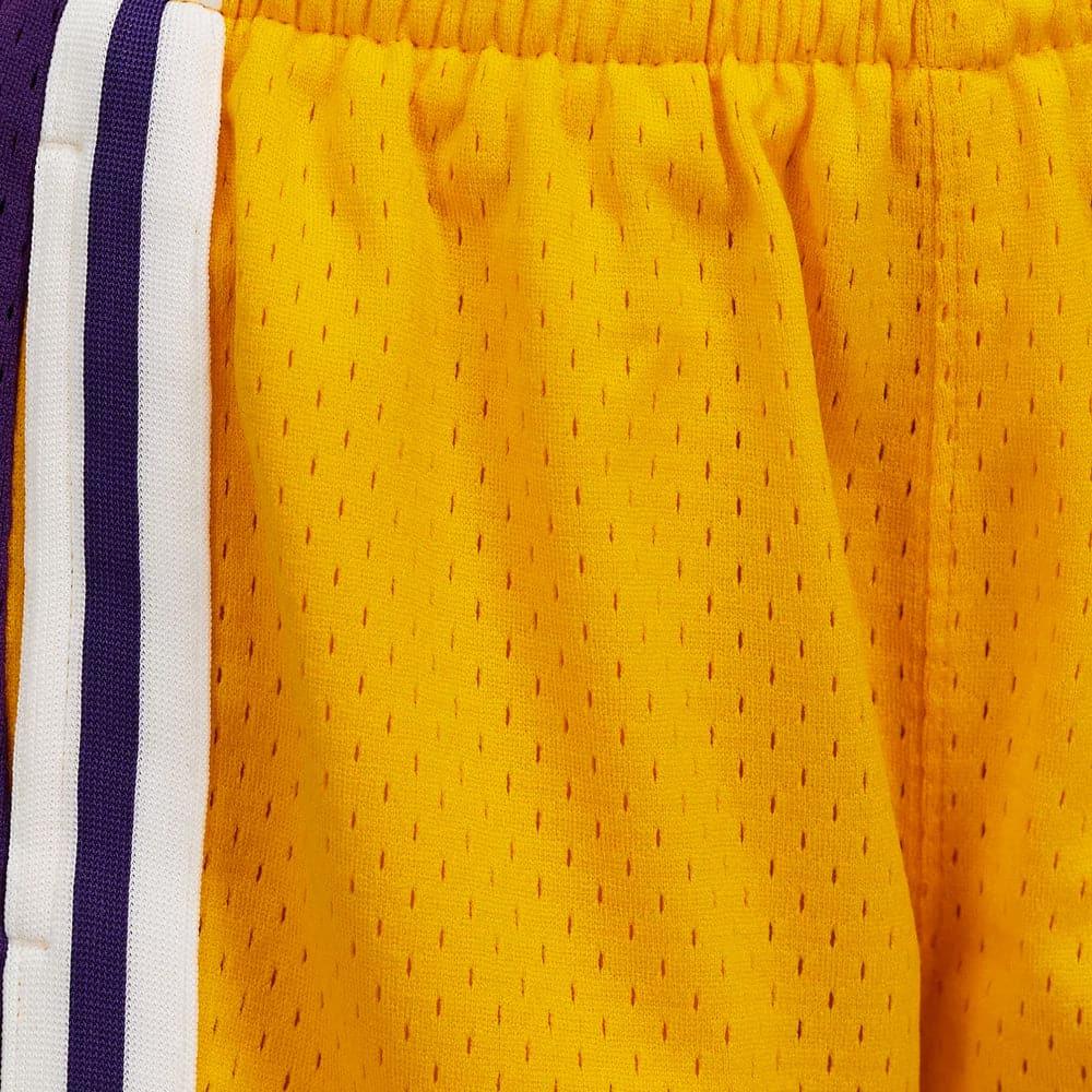 Mitchell And Ness Shorts Womens Los Angeles Lakers Mitchell & Ness NBA Road Jump Shot Shorts - Yellow