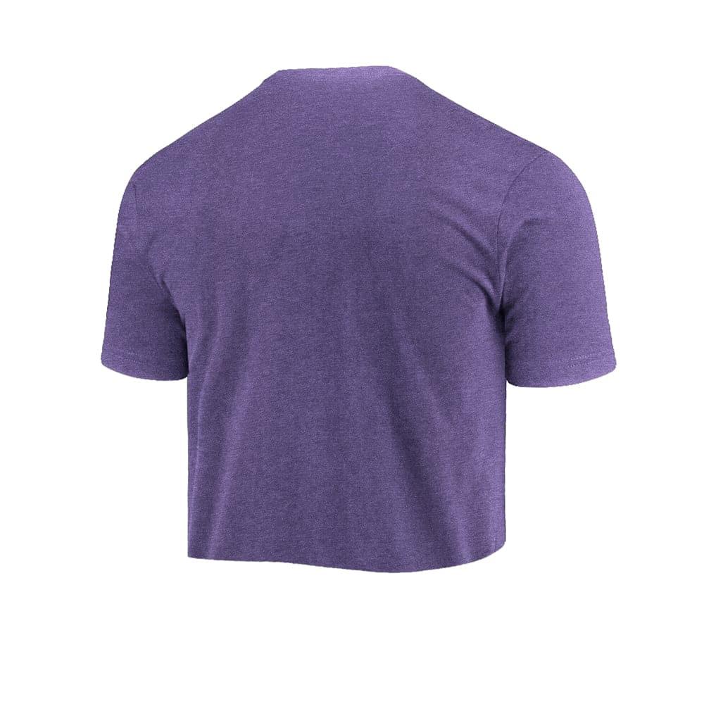 Mitchell And Ness T-Shirts Womens Los Angeles Lakers Mitchell & Ness NBA Team Vintage Chop T-Shirt - Lilac