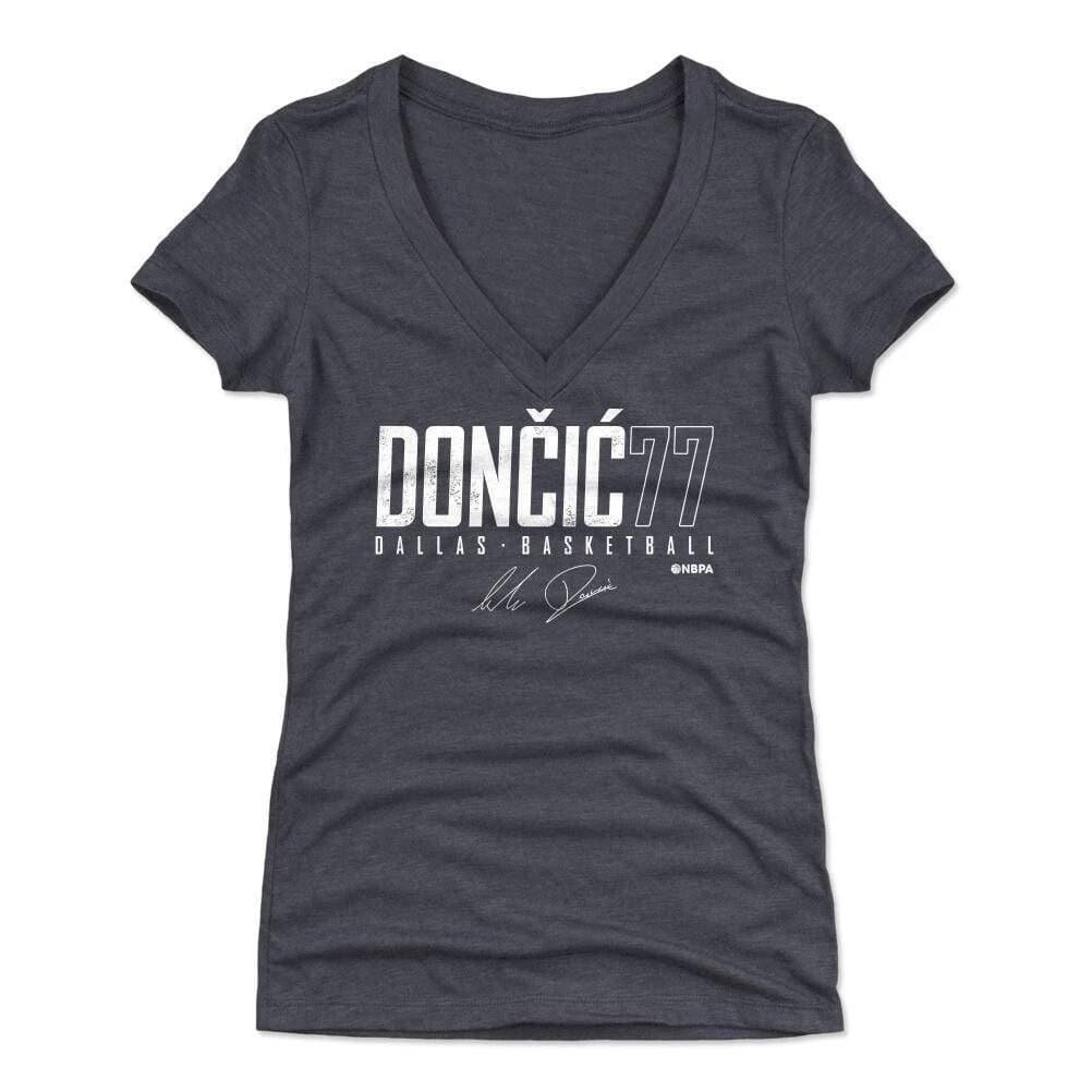 500 Level T-Shirts Womens Luka Doncic Dallas Mavericks 500 Level NBA Elite T-Shirt - Navy