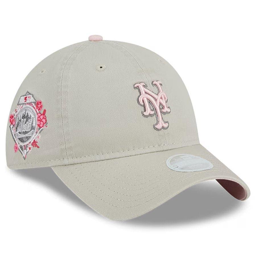 New Era Caps Womens Womens New York Mets New Era MLB 23 Mothers Day 9TWENTY Hat - Stone