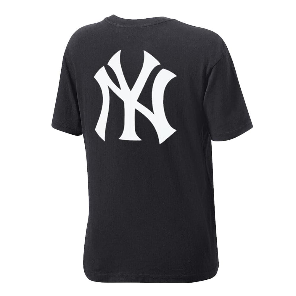 Majestic Athletic T-Shirts Womens New York Yankees Majestic MLB Elle Boxy T-Shirt - Faded Black