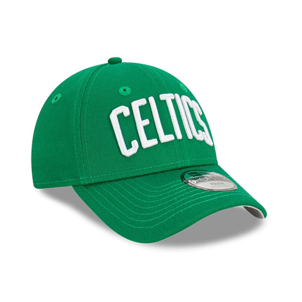 New Era Caps Youths Youths Boston Celtics New Era NBA Wordmark 9FORTY Hat - Green