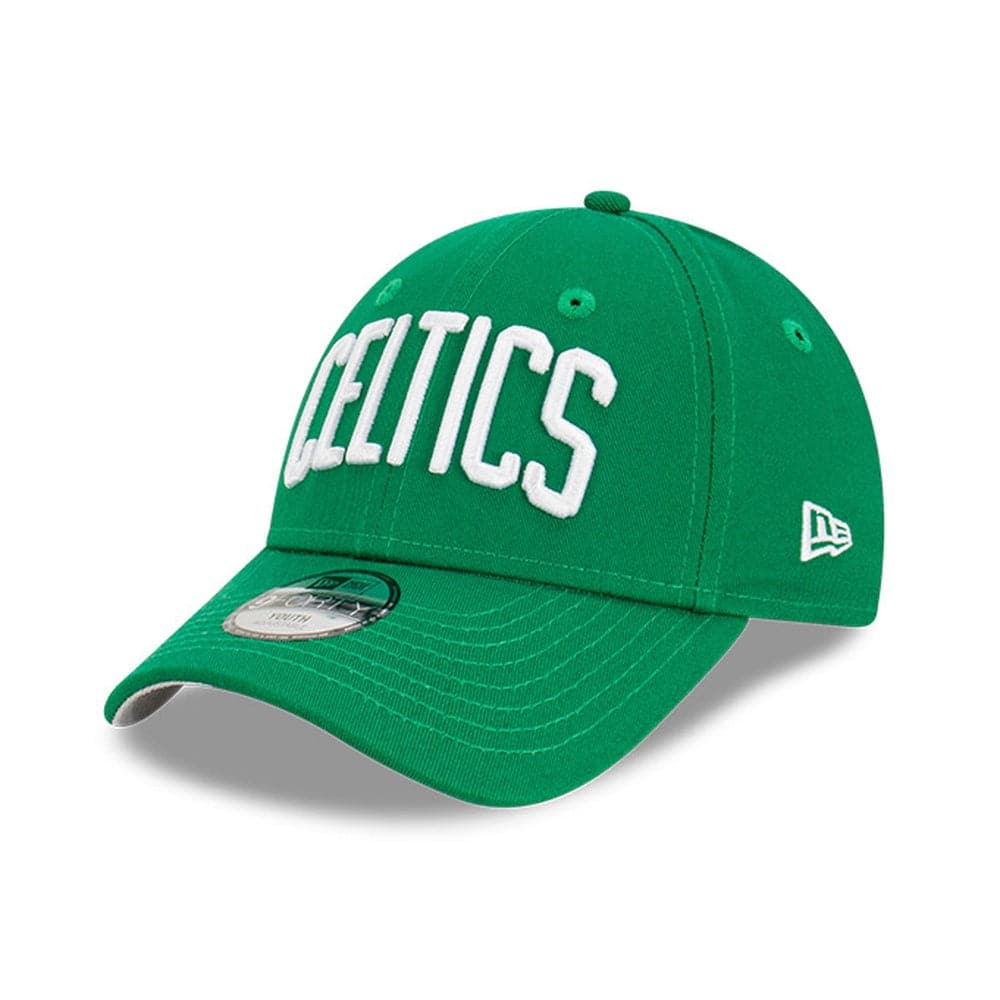 New Era Caps Youths Youths Boston Celtics New Era NBA Wordmark 9FORTY Hat - Green