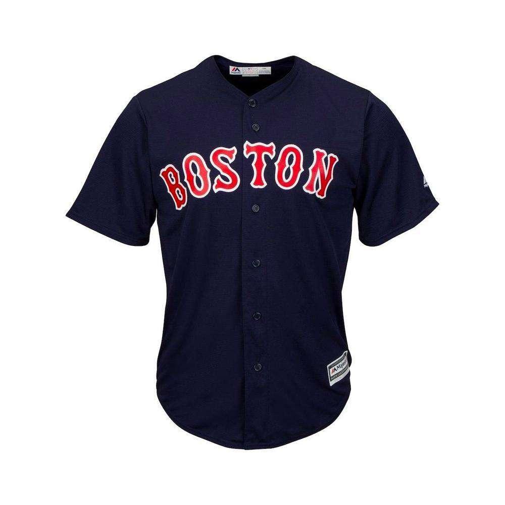 Majestic Athletic Jerseys Youths Boston Red Sox Majestic MLB Cool Base Replica Jersey - Navy