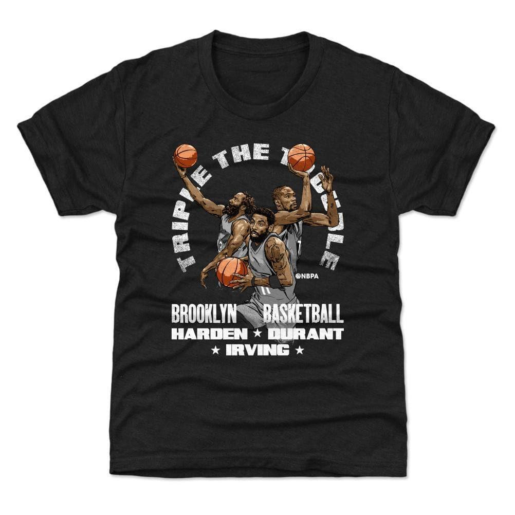 500 Level T-Shirts Youths Brooklyn Nets 500 Level NBA Trio Trouble T-Shirt - Black
