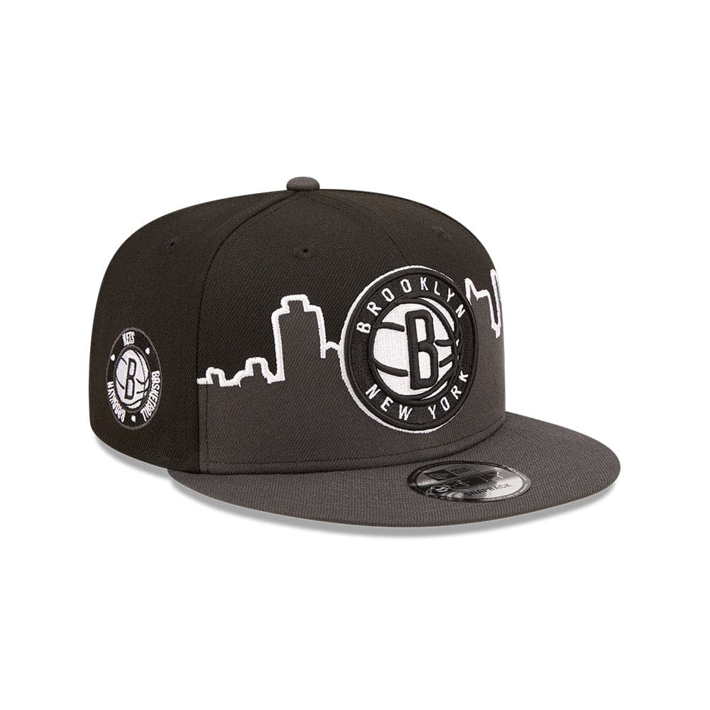 New Era Caps Youths Youths Brooklyn Nets New Era NBA 22-23 Tip Off 9FIFTY Snapback Hat - Black