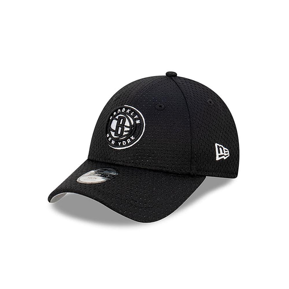 New Era Caps Youths Youths Brooklyn Nets New Era NBA Name Sidepatch Mesh 9FORTY Snapback Hat - Black