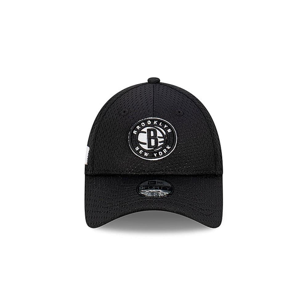 New Era Caps Youths Youths Brooklyn Nets New Era NBA Name Sidepatch Mesh 9FORTY Snapback Hat - Black