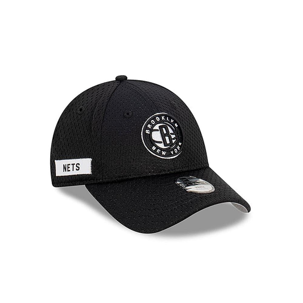 New Era Caps Youths Youths Brooklyn Nets New Era NBA Name Sidepatch Mesh 9FORTY Snapback Hat - Black