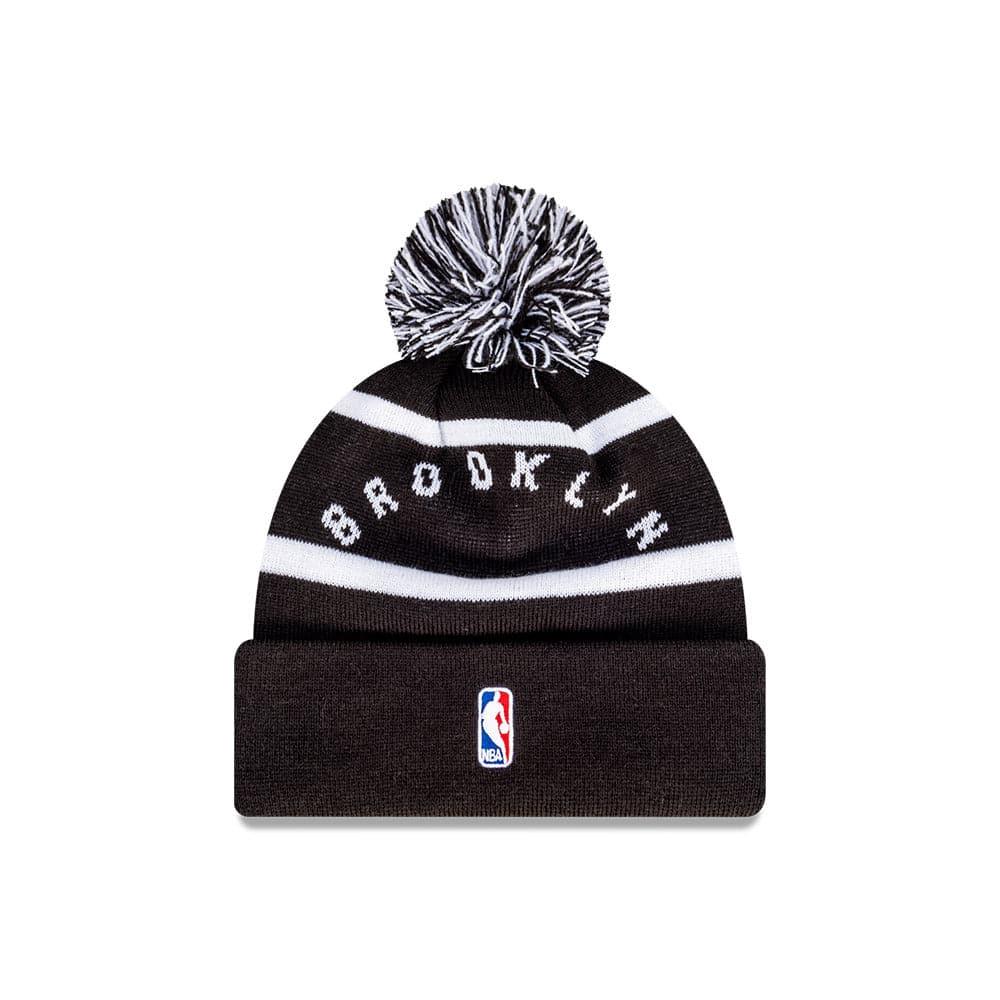 New Era Beanies Youths Youths Brooklyn Nets New Era NBA Team Wordmark Knit Beanie - Black