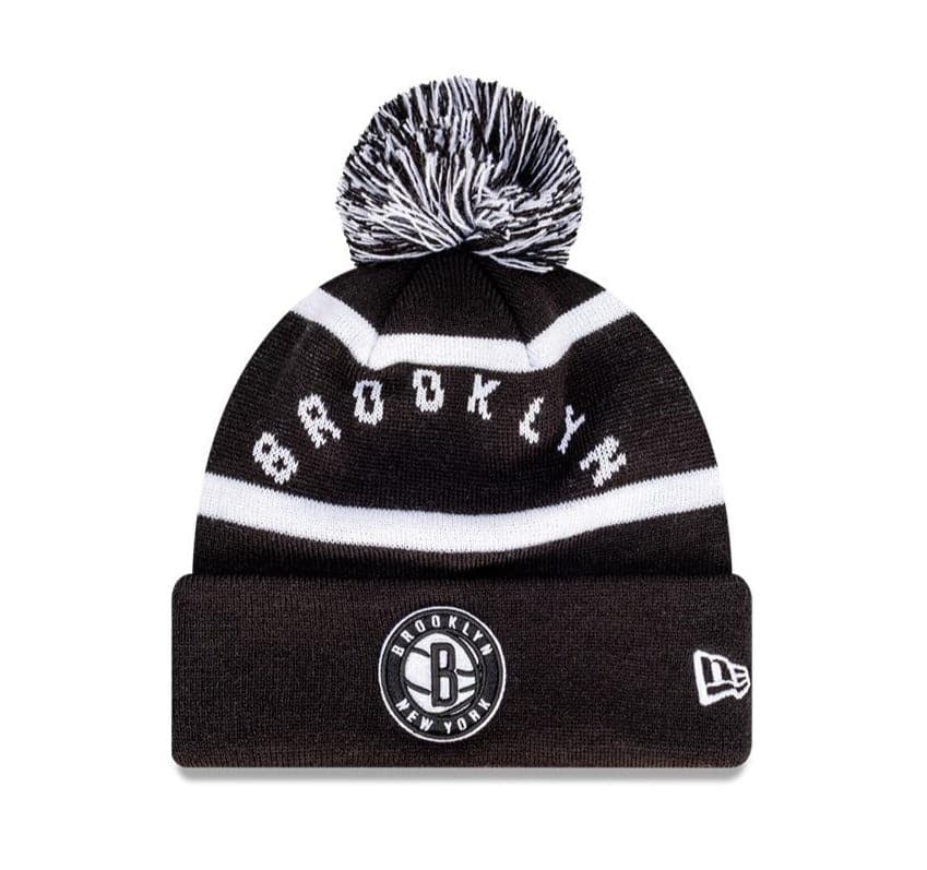 New Era Beanies Youths Youths Brooklyn Nets New Era NBA Team Wordmark Knit Beanie - Black