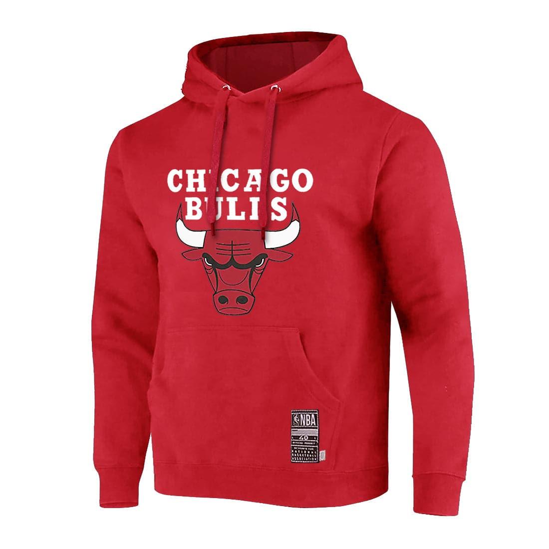 NBA Essentials Jumpers Youths Chicago Bulls NBA Essentials Team Logo Hoodie Jumper - Red