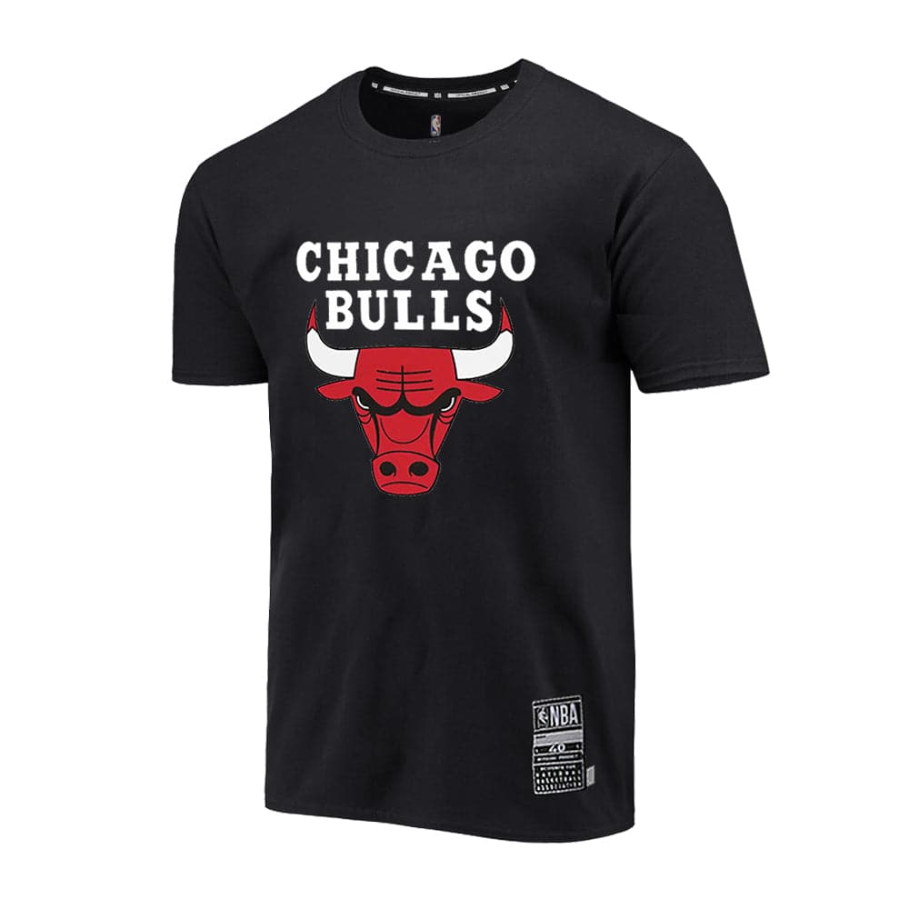 NBA Essentials T-Shirts Youths Chicago Bulls NBA Essentials Team Logo T-Shirt - Black