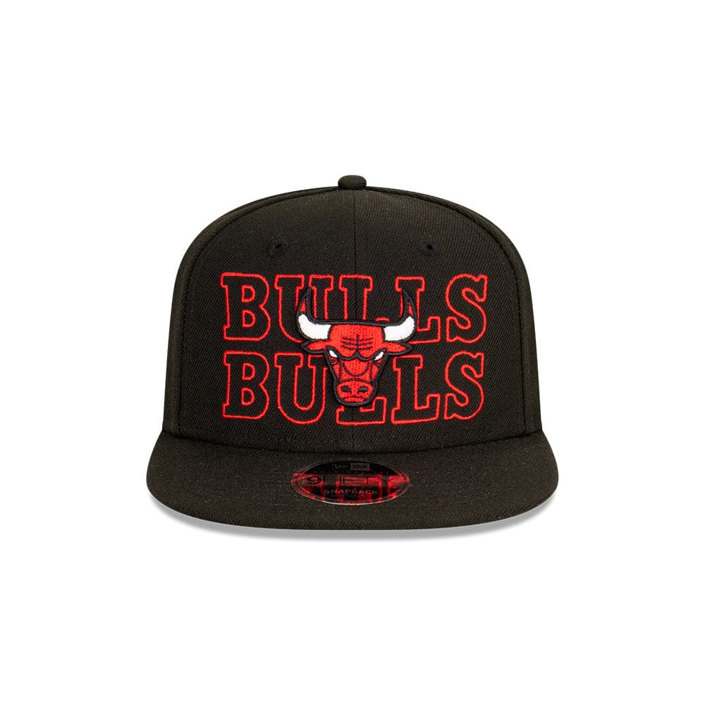 New Era Caps Youths Youths Chicago Bulls New Era NBA Neon Lights OF 9FIFTY Snapback Hat - Black
