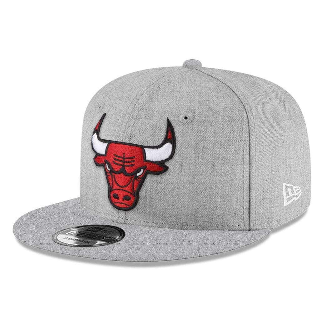 New Era Caps Youths Chicago Bulls New Era NBA Team Heather 9FIFTY Snapback Hat