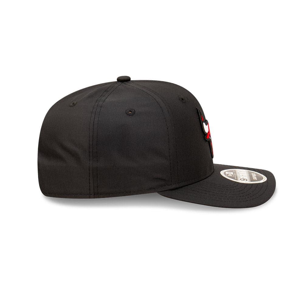 New Era Caps Youths Youths Chicago Bulls New Era NBA Team Prolite 9FIFTY Pre-Curved Snapback Hat - Black