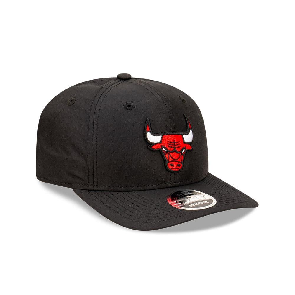 New Era Caps Youths Youths Chicago Bulls New Era NBA Team Prolite 9FIFTY Pre-Curved Snapback Hat - Black