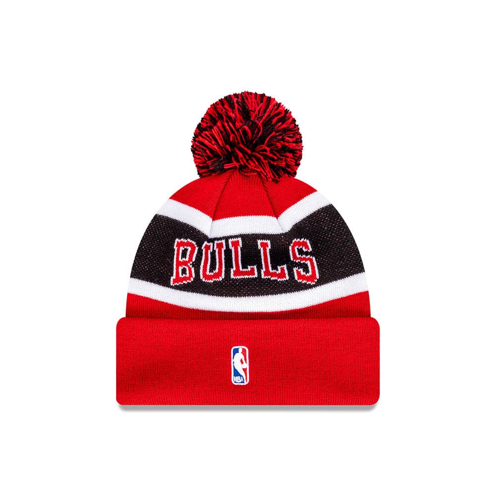New Era Beanies Youths Youths Chicago Bulls New Era NBA Team Wordmark Knit Beanie - Red