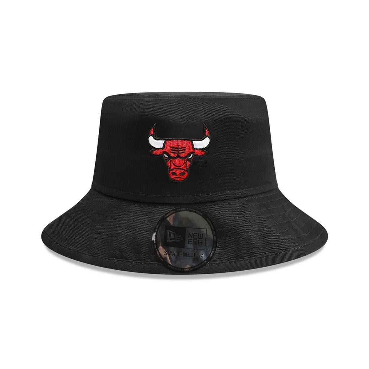 New Era Caps Youths Chicago Bulls New Era Team NBA Washed Bucket Hat - Black