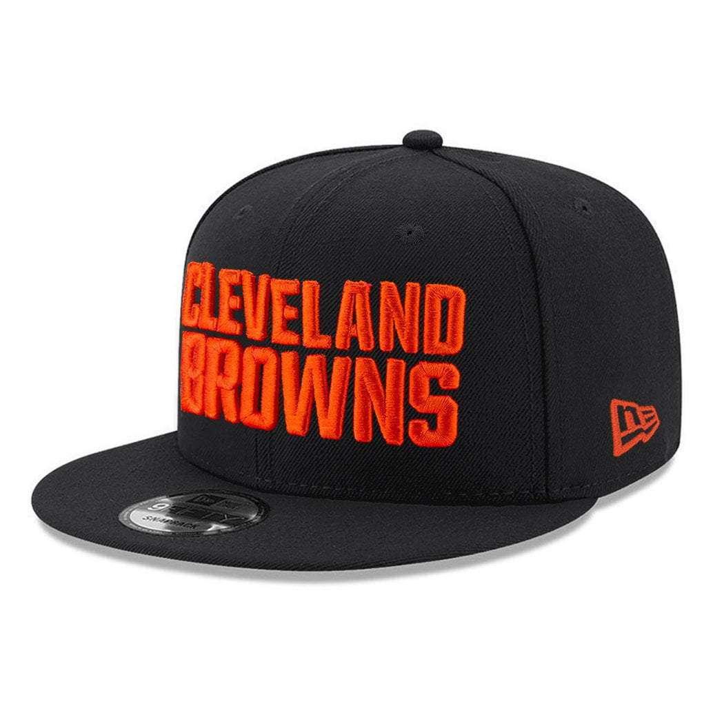 New Era Caps Youths Cleveland Browns New Era NFL Alternate Logo 9FIFTY Snapback Hat - Black