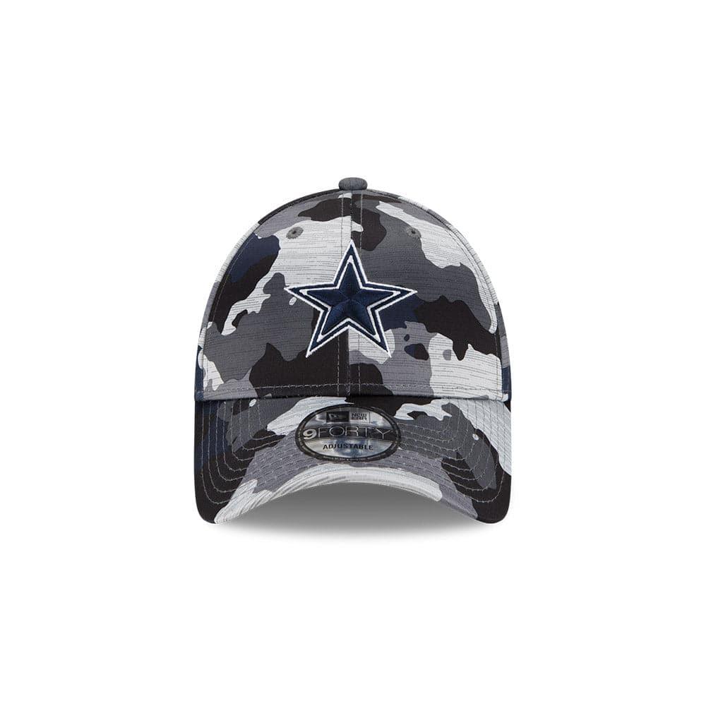 New Era Caps Youths Youths Dallas Cowboys New Era NFL 22 Training Camp 9FORTY Stretch Snap Hat - Camo