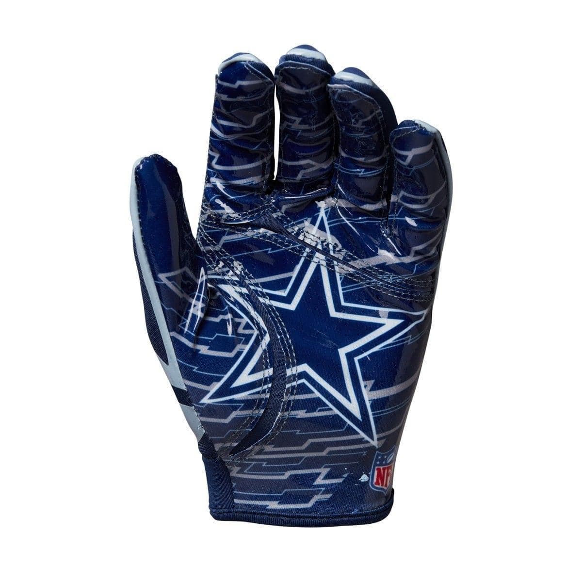 Wilson Sporting Goods Gloves Youths Youths Dallas Cowboys Wilson NFL Team Stretch Fit Receiver Gloves