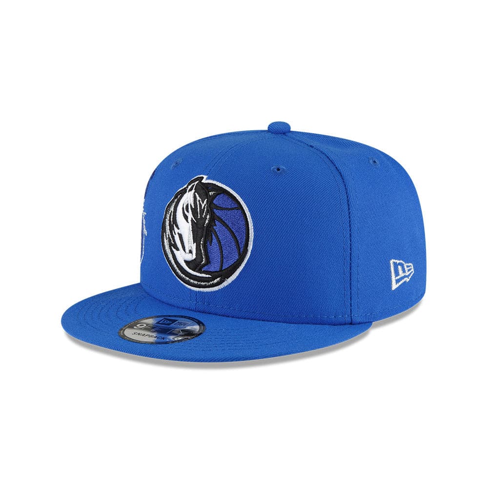 New Era Caps Youths Youths Dallas Mavericks New Era NBA 21-22 Back Half 9FIFTY Snapback Hat - Blue