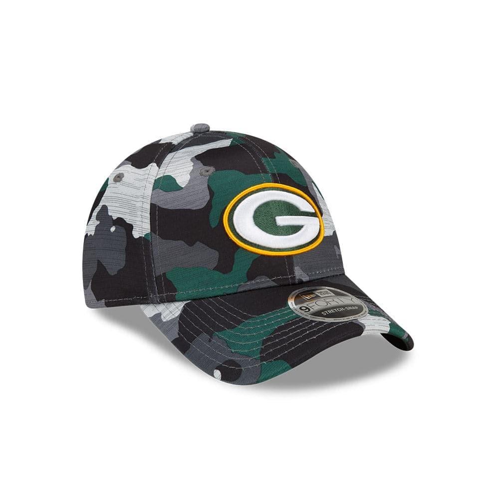 New Era Caps Youths Youths Green Bay Packers New Era NFL 22 Training Camp 9FORTY Stretch Snap Hat - Camo