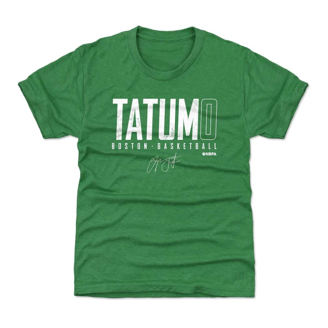500 Level T-Shirts Youths Jayson Tatum Boston Celtics 500 Level NBA Elite Tri-Blend T-Shirt - Green