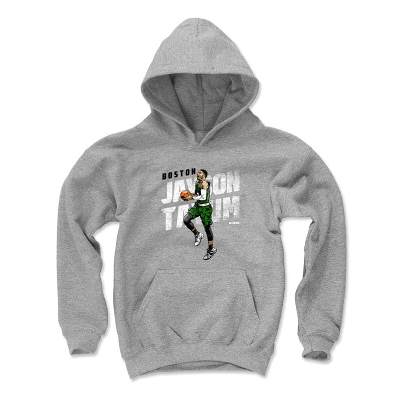 500 Level Jumpers Youths Jayson Tatum Boston Celtics 500 Level NBA Lift Off Hoodie Jumper - Grey
