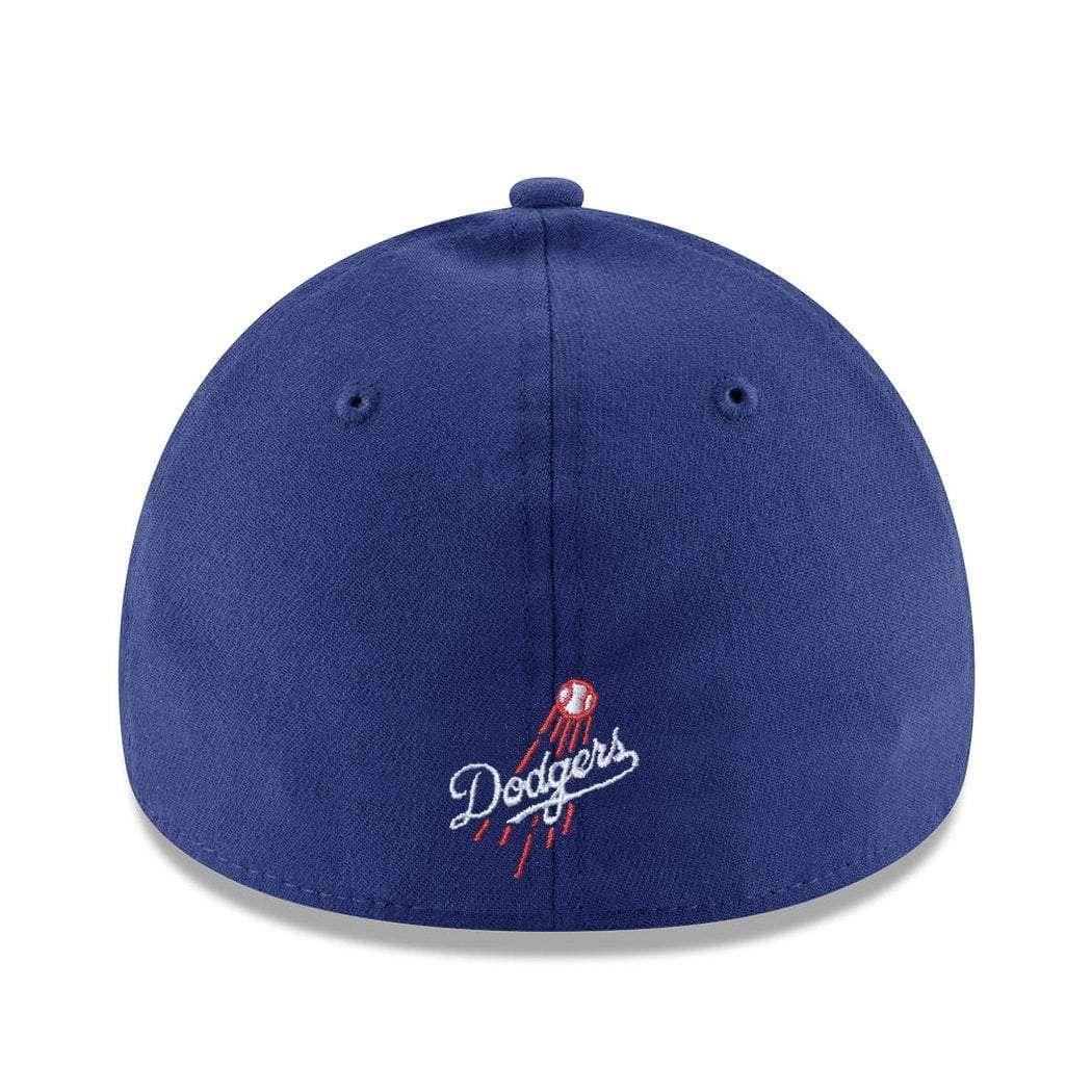 New Era Caps Child/Youths Youths/Kids Los Angeles Dodgers New Era MLB Team 39THIRTY Stretch-Fit Curve Hat - B.ue
