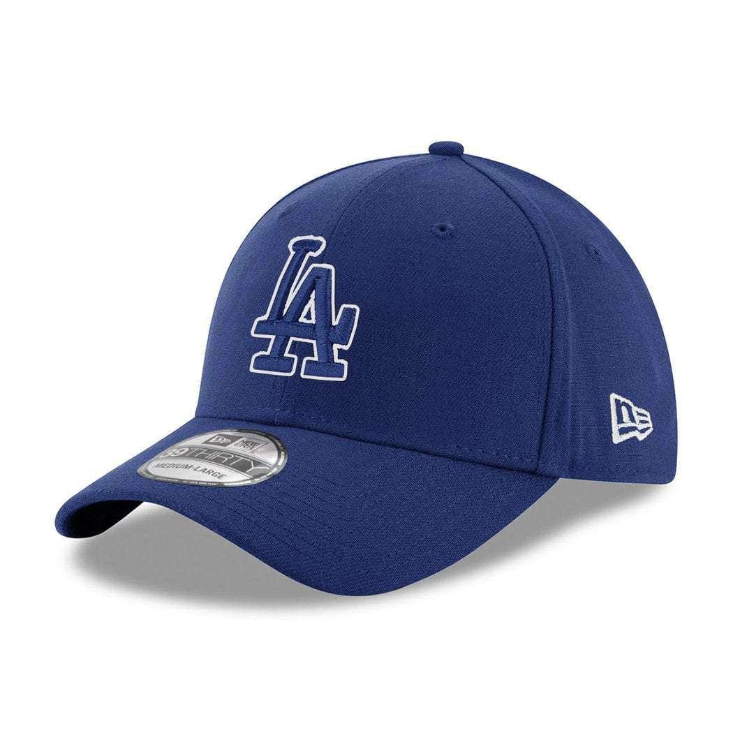 New Era Caps Child/Youths Youths/Kids Los Angeles Dodgers New Era MLB Team 39THIRTY Stretch-Fit Curve Hat - B.ue