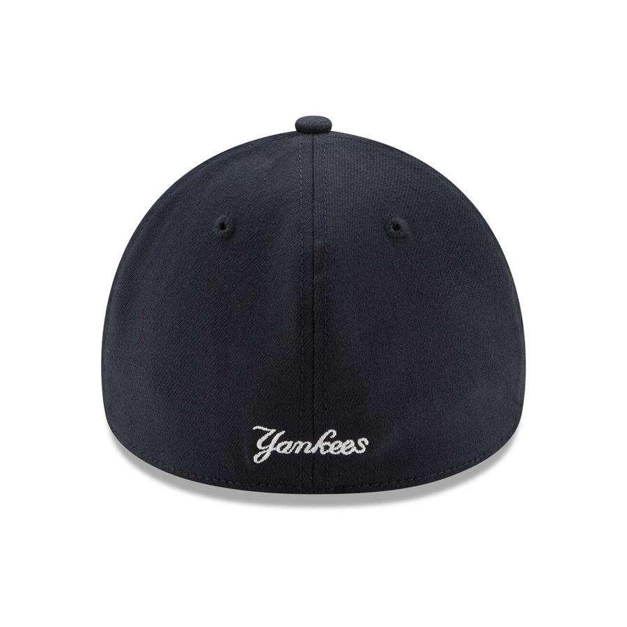 New Era Caps Child/Youths Youths/Kids New York Yankees New Era MLB Team 39THIRTY Stretch-Fit Curve Hat - Navy